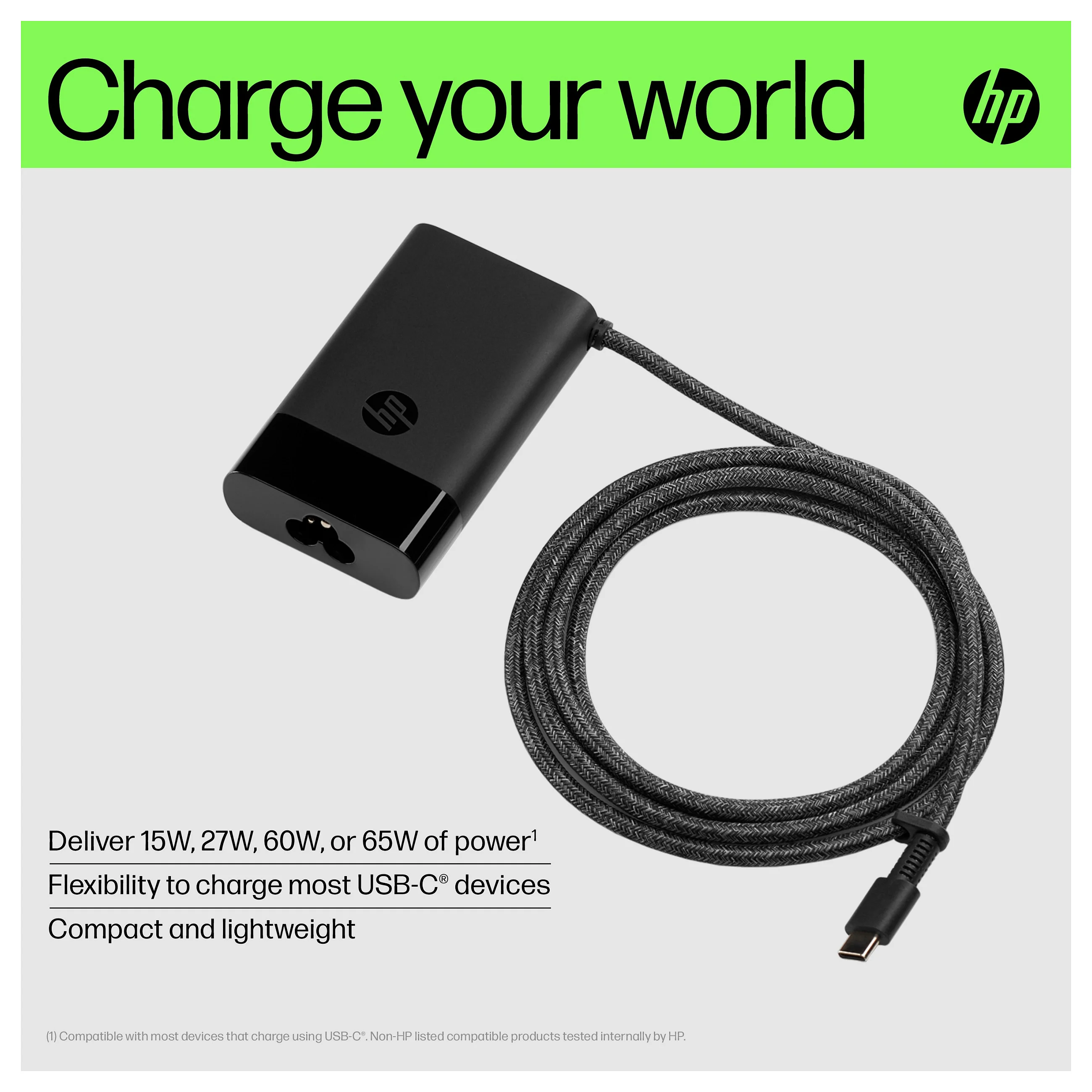 HP USB C 65W Laptop Ladegeraet Notebook & Tablet Zubehoer