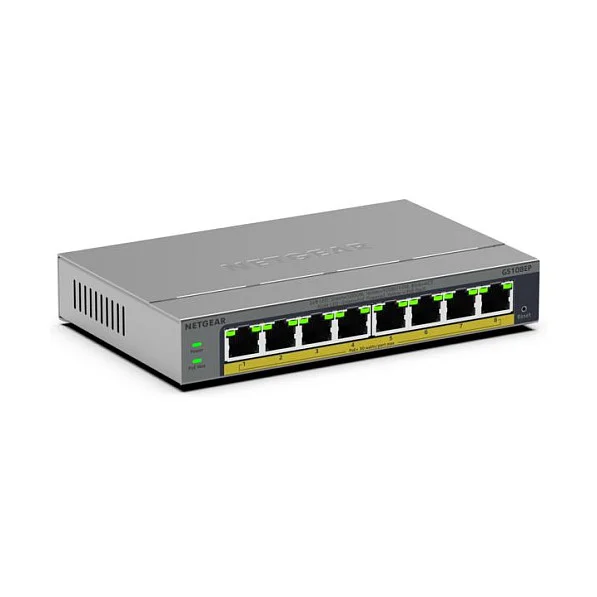 NETGEAR GS108EP Managed L2 L3 Gigabit Ethernet  10 100 1000  Grau Switches