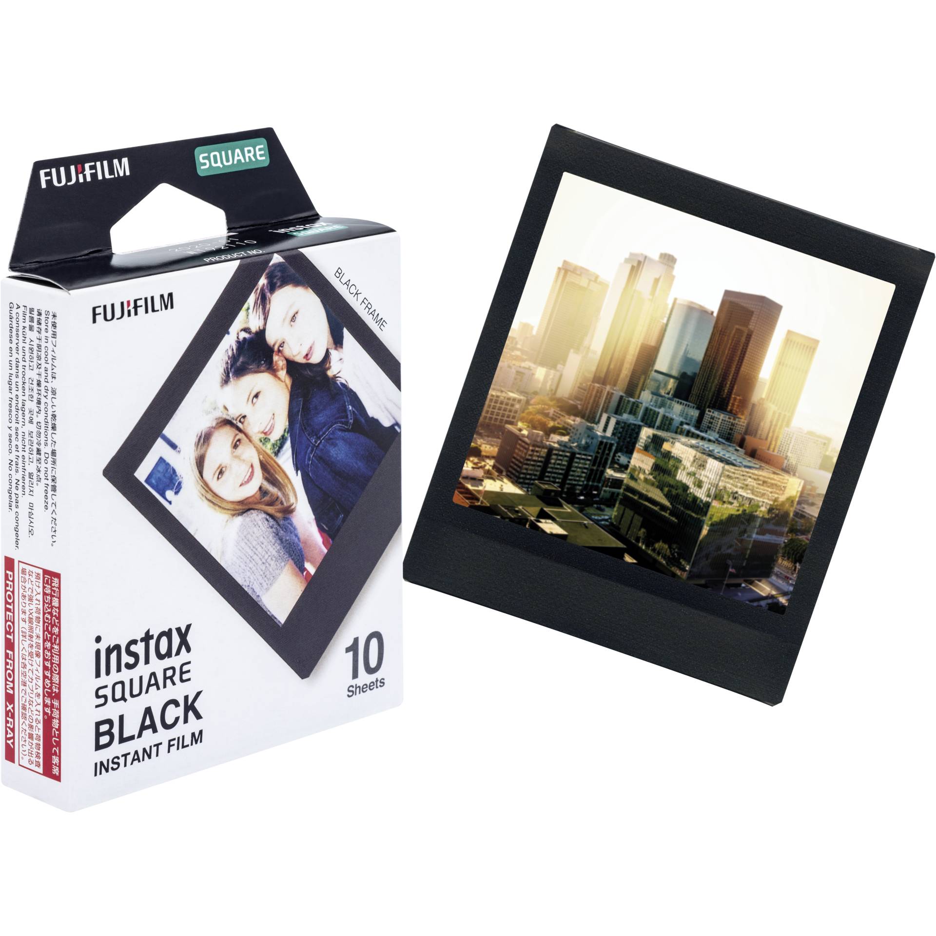 Fujifilm 1 Instax Square Film Black Frame Kamera & Foto