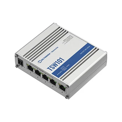 Teltonika 5P TSW101 Industrial GSwitch 4x PoE   60W  Switches