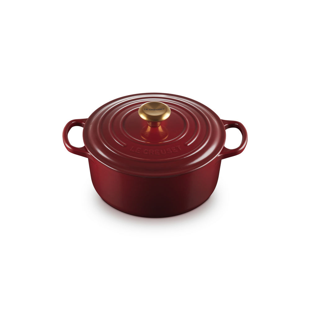 Le Creuset Braeter Signature  rund  24 cm  garnet Pfannen & Toepfe