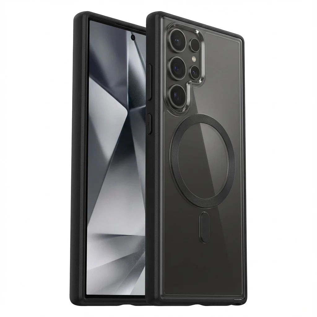 Samsung otterbox react magnet qi2 fr  s25 ultra  black crystal Handys & Tablets