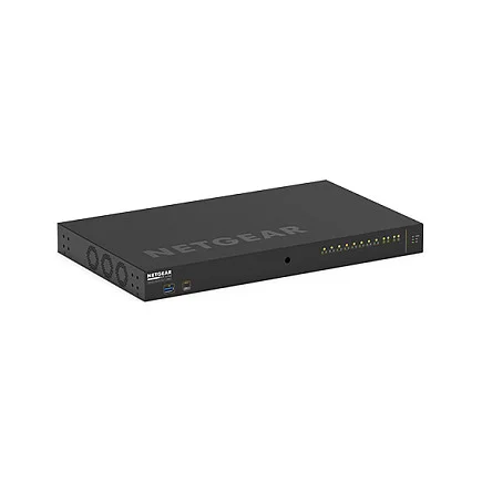NETGEAR GSM4212UX Managed L2 L3 Gigabit Ethernet  10 100 1000  Power over Ethernet  PoE  1U Schwarz Switches