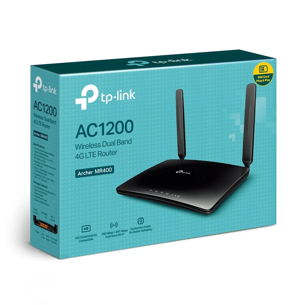 TP Link Archer AC1200 Dualband 4G LTE WLAN Router