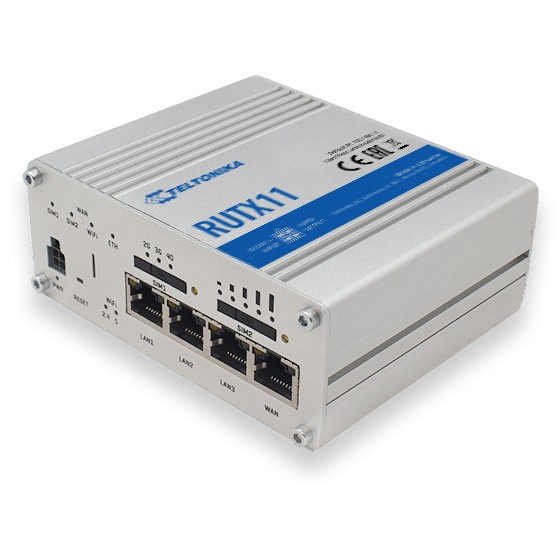 Teltonika RUTX11 LTE Cat6 Dual Band WiFi Industrieller Router 4G LTE Dual Band WLAN Ethernet Robust