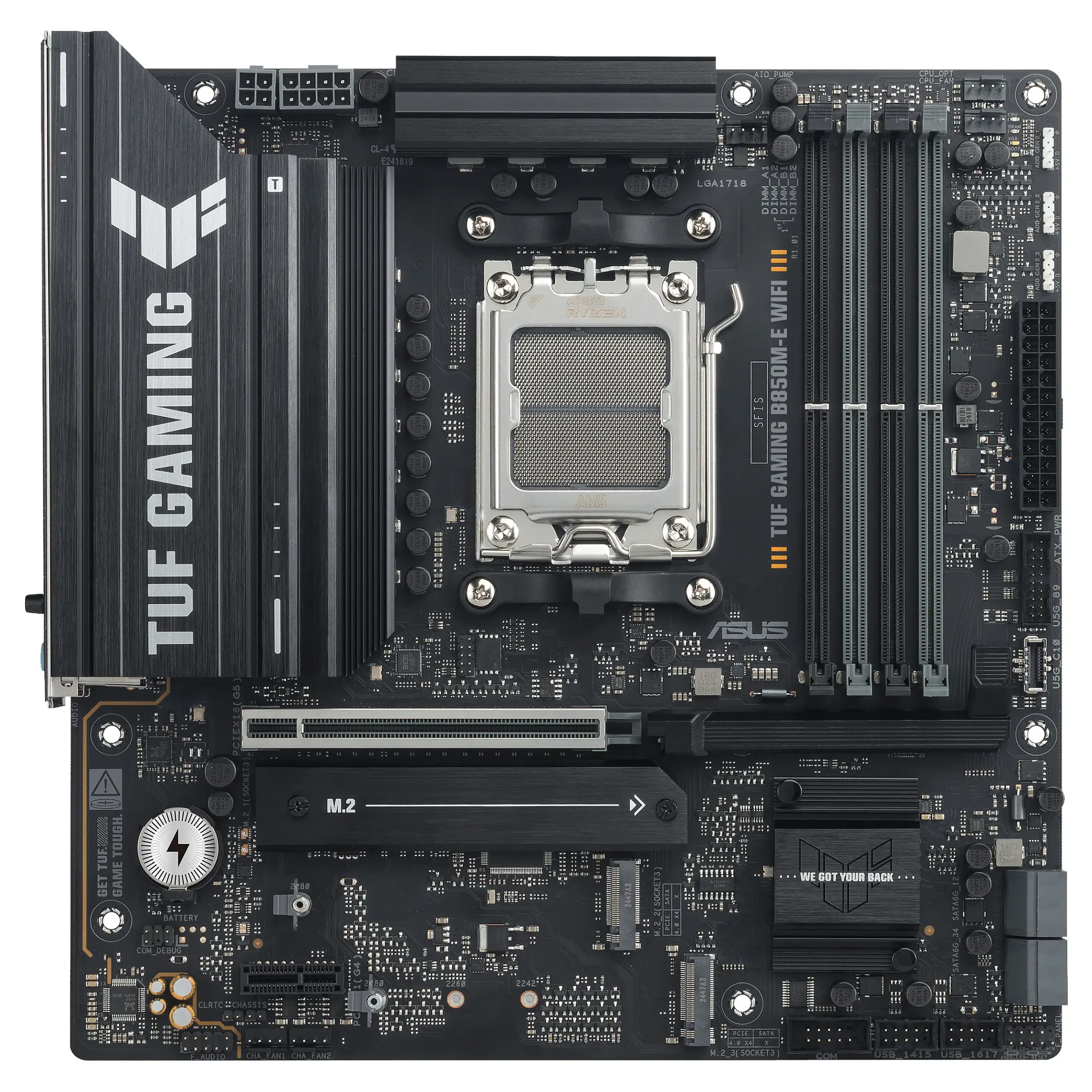 ASUS TUF GAMING B850M E WIFI AMD B850 Sockel AM5 micro ATX PC-Komponenten