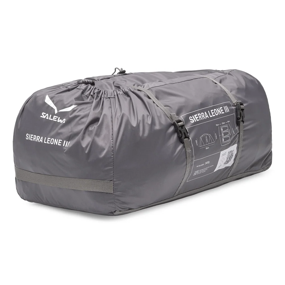 SALEWA 3 Personen Zelt Sierra Leone III  lunar rock gold Camping