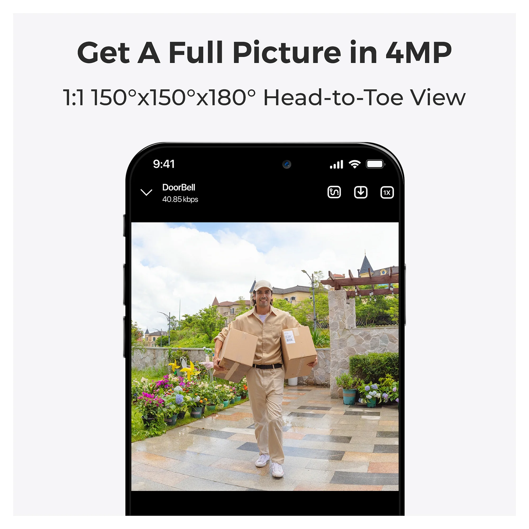 Reolink Bundle Tuerklingel  D340B mit Klingel und 64GB Speicher Tuerklingeln & Tuerschloesser