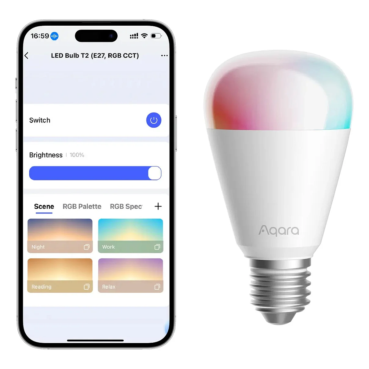 Aqara LED Bulb T2  RGB CCT  E27  Leuchtmittel