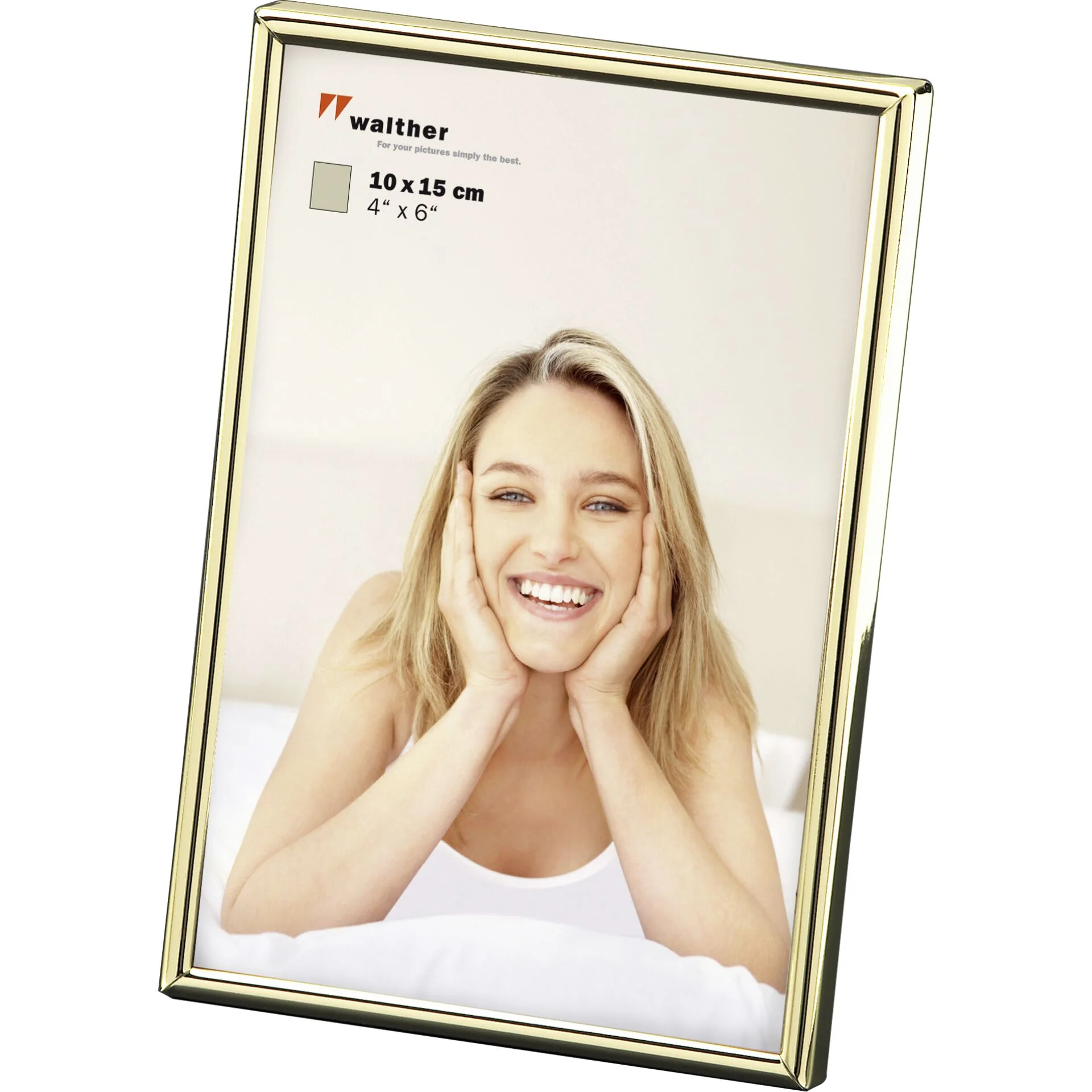 Walther Chloe gold 10x15 Portrait WD015G Bilderrahmen