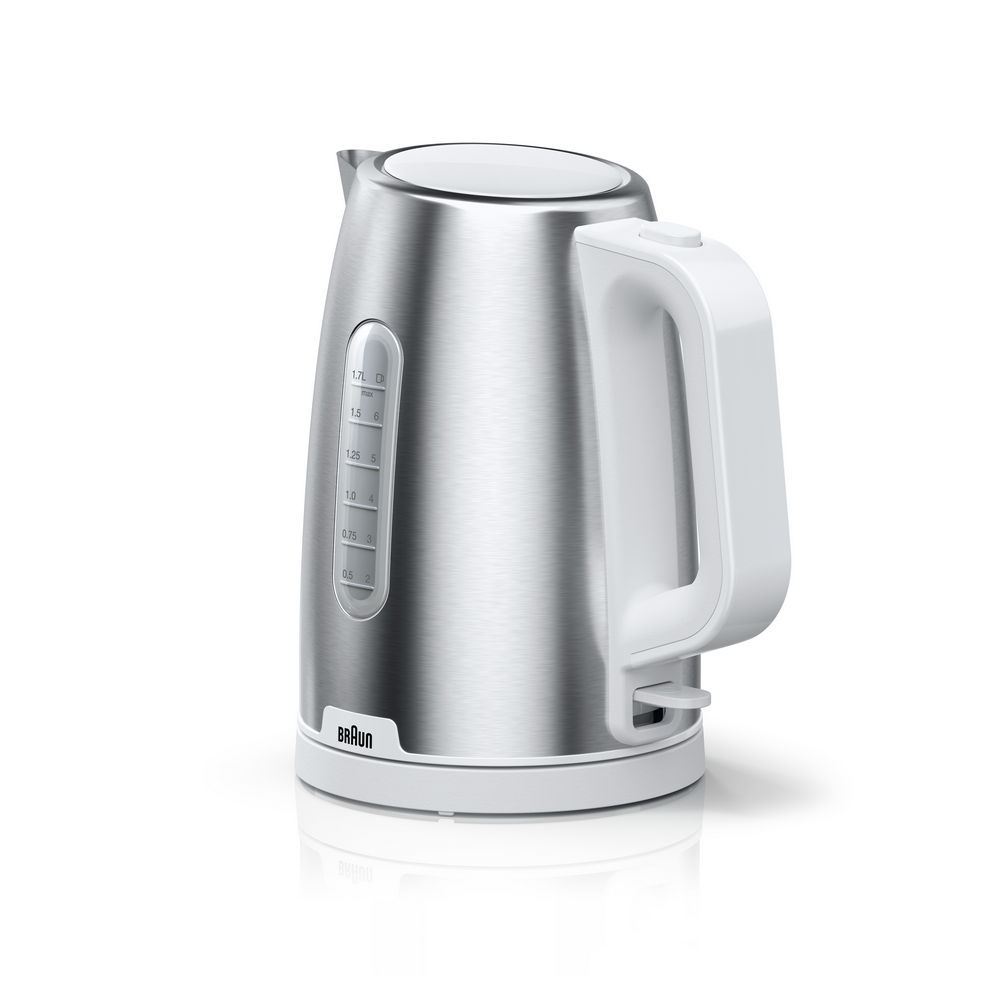 Braun Wasserkocher PureShine WK 1500WH  weiss silber Kuechenkleingeraete