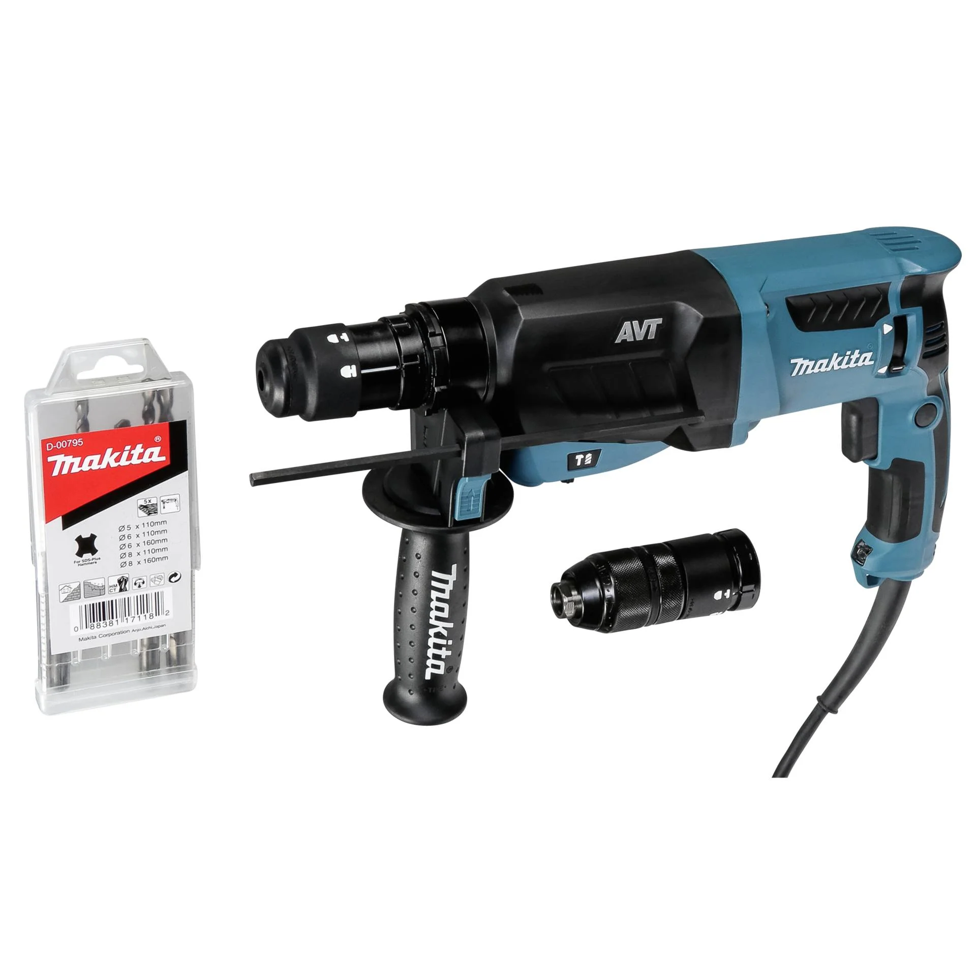 Makita HR2631FT13 Bohrhammer im Alukoffer Bohrer & Schrauber
