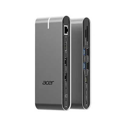 Acer HP DSCAB 022 laptop dockingstation   portreplikator Kabelgebunden USB 3 2 Gen 1  3 1 Gen 1  Type C Silber Netzwerk