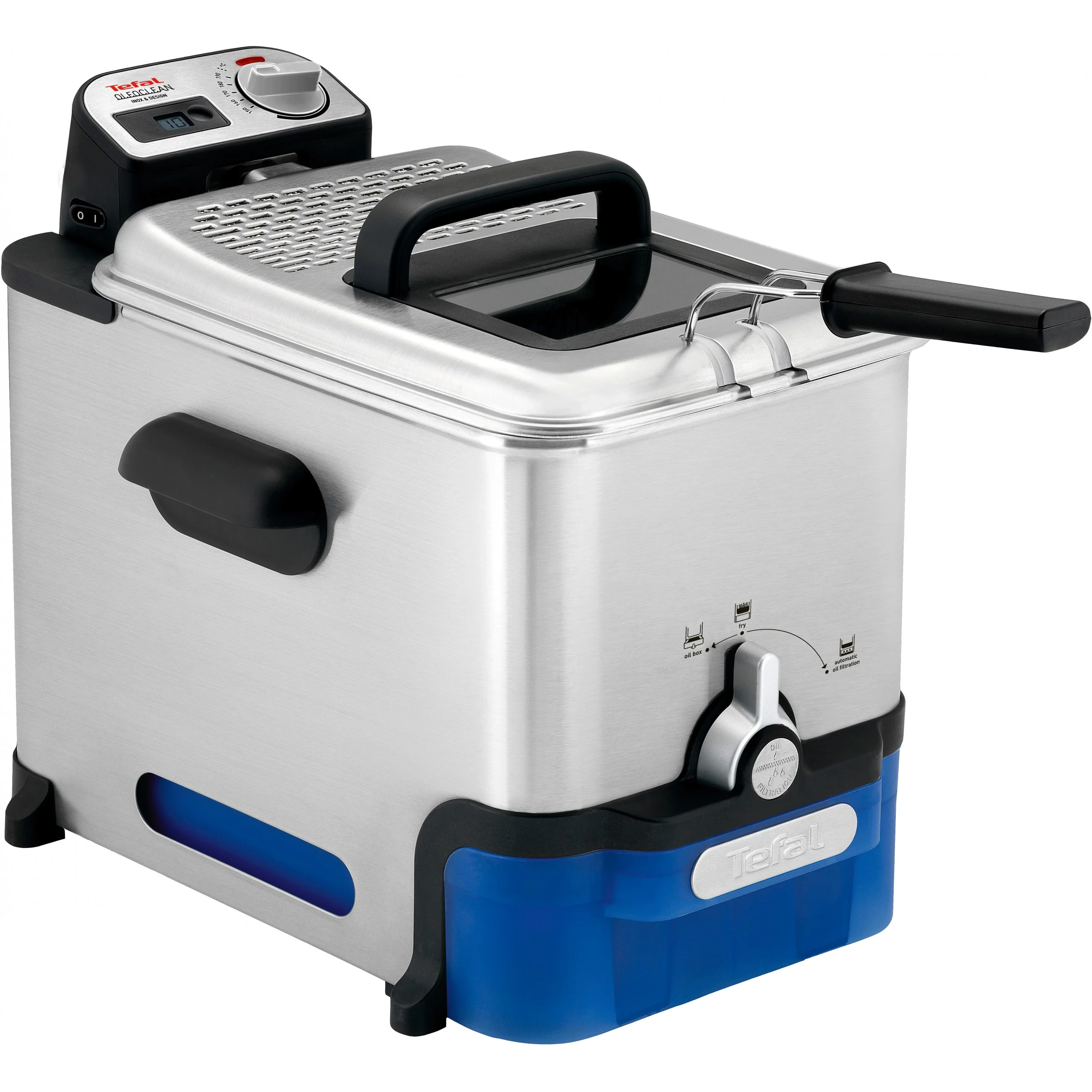 Tefal Oleoclean Pro FR 8040 Inox   Design Fritteuse Fritteusen