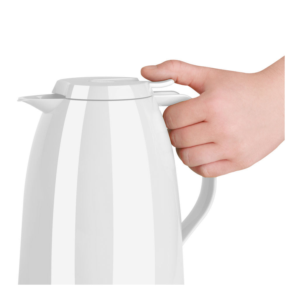 Emsa Isolierkanne Mambo  1 Liter  weiss Zubehoer Kaffeemaschinen