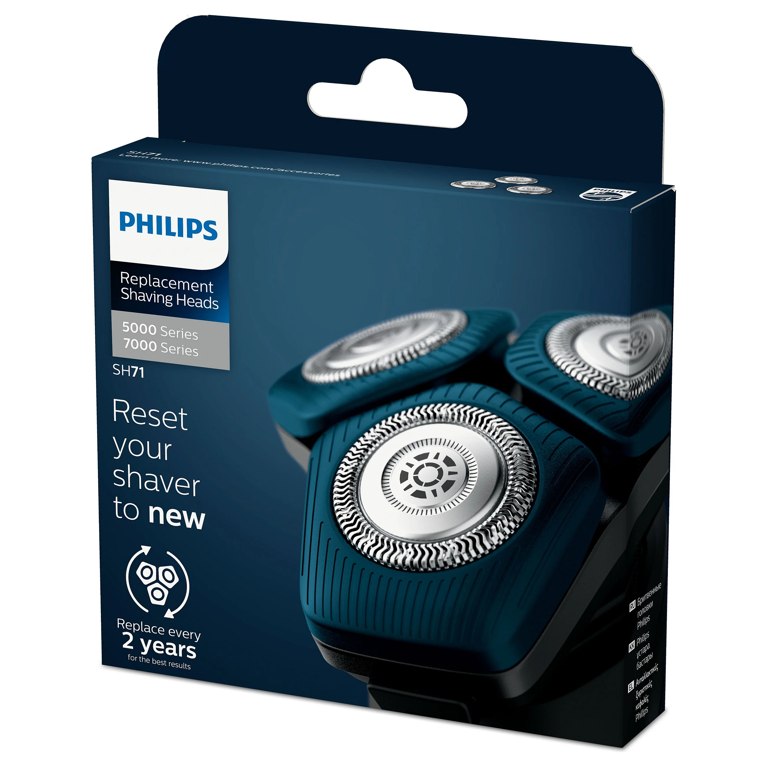 Philips SH71 50 Ersatz Scherkoepfe fuer Rasierer   Hochwertige Ersatzteile   Kompatibel mit Philips Rasierern Körperpflege