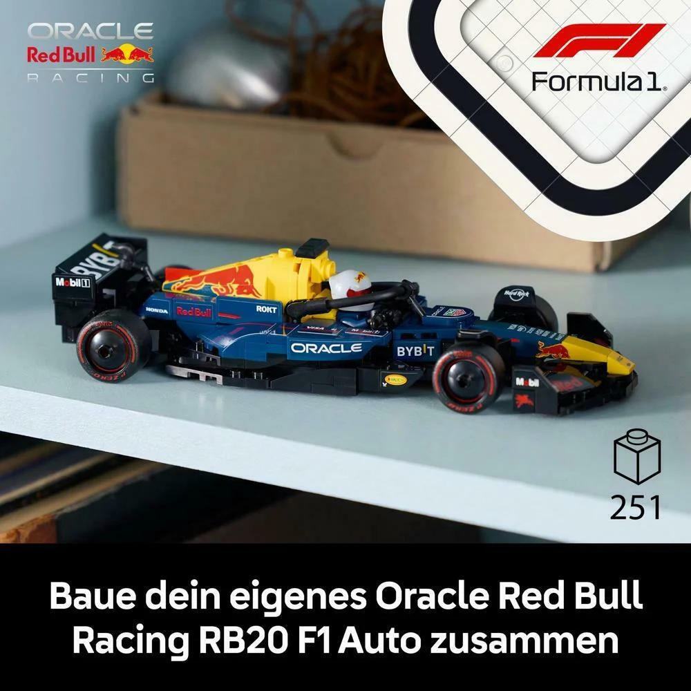 LEGO Bauspielzeug  Oracle Red Bull Racing RB20 F1 Rennauto Speed Champions Wohnaccessoires
