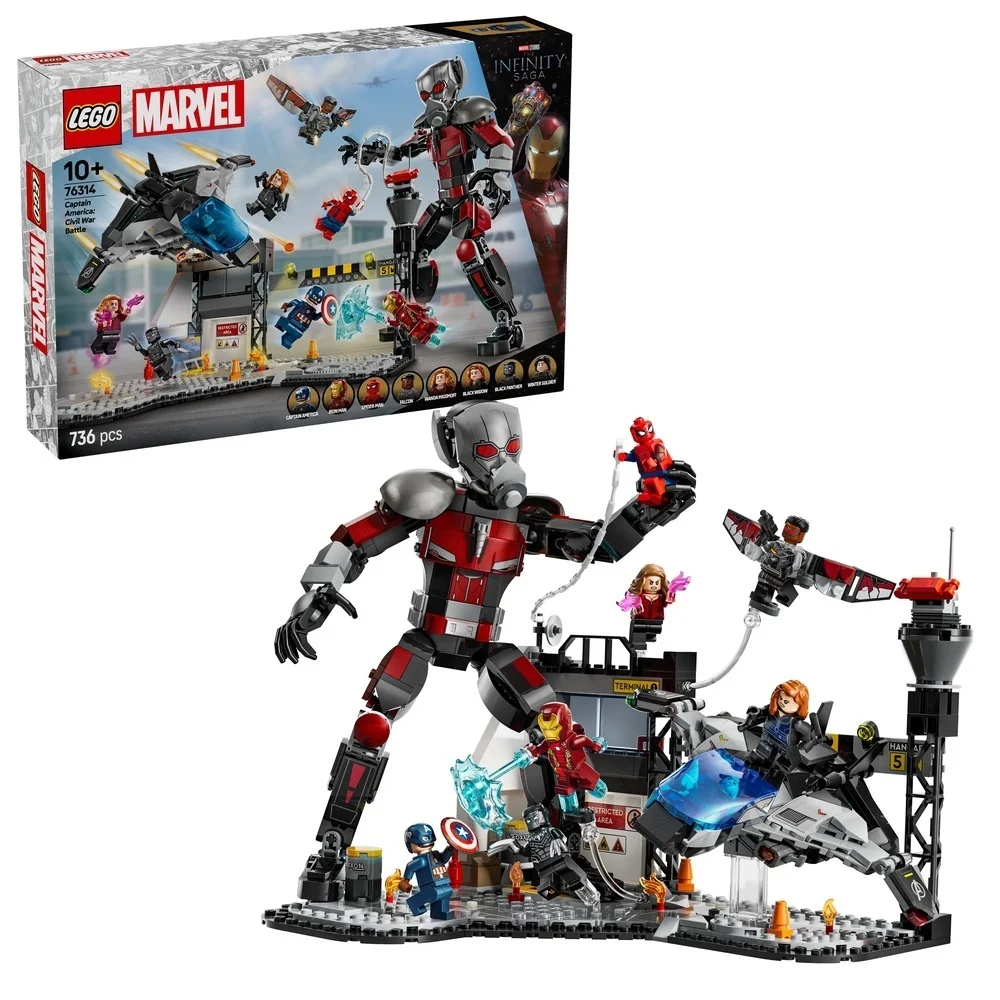 LEGO Super Heroes Marvel Captain America  Civil War Actionduell 76314 Spielwaren
