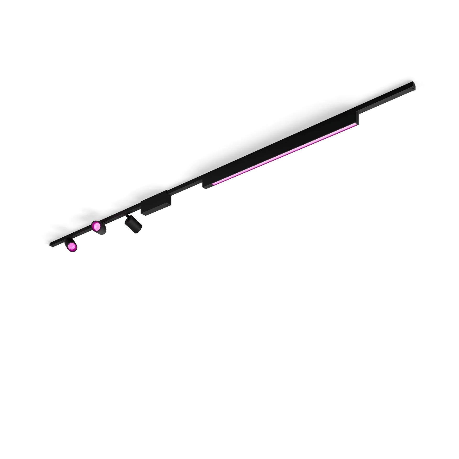 Philips Hue Perifo Basis Set Deckenl  3 Spots Lightbar sw  Lightbars Deckenleuchten