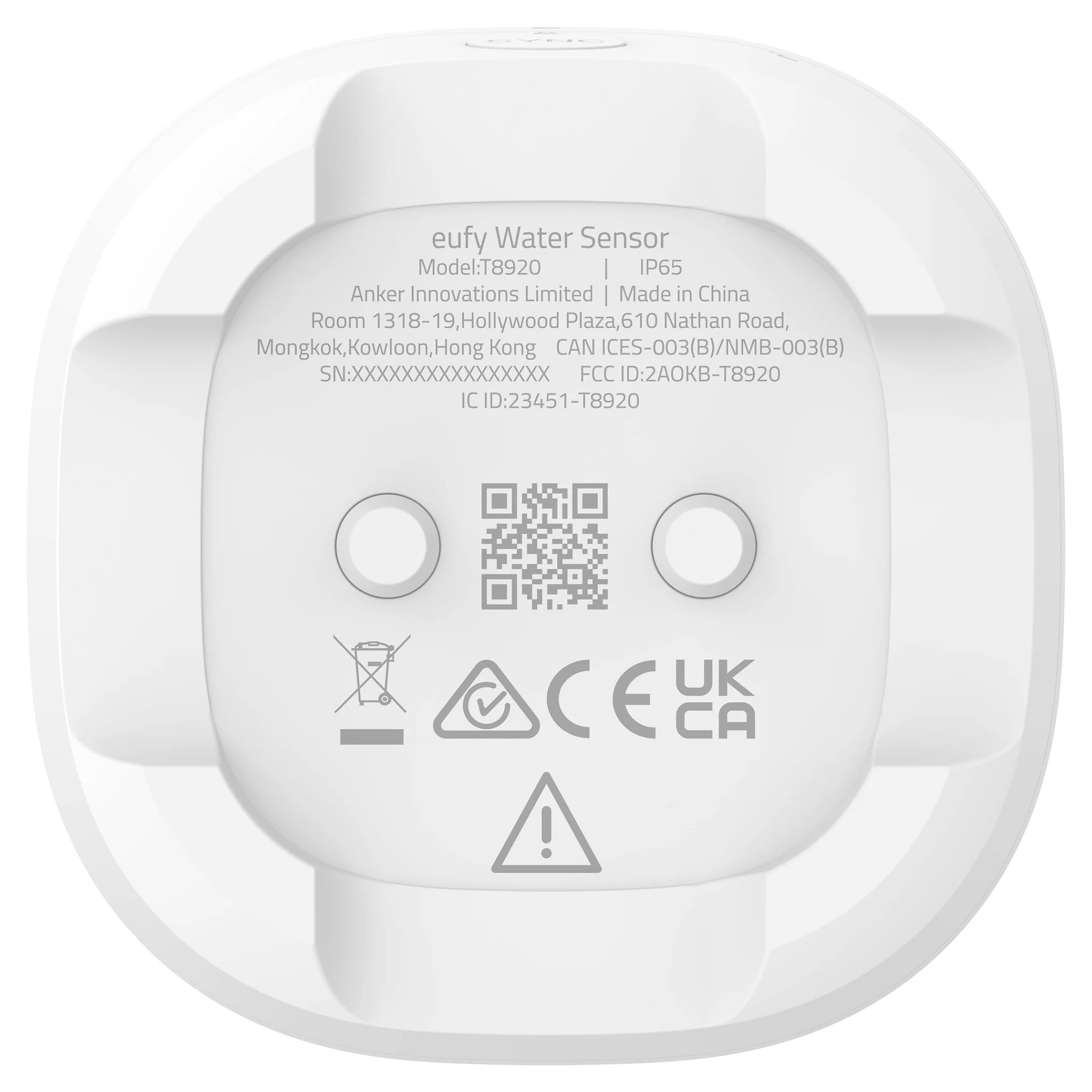 EUFY   Alarmflut  und Frostsensor   kabellos   wi fi   weiss Wassersensoren