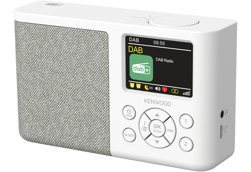 Kenwood CR M33DAB Radio Tragbar Digital Weiss Video & Audio