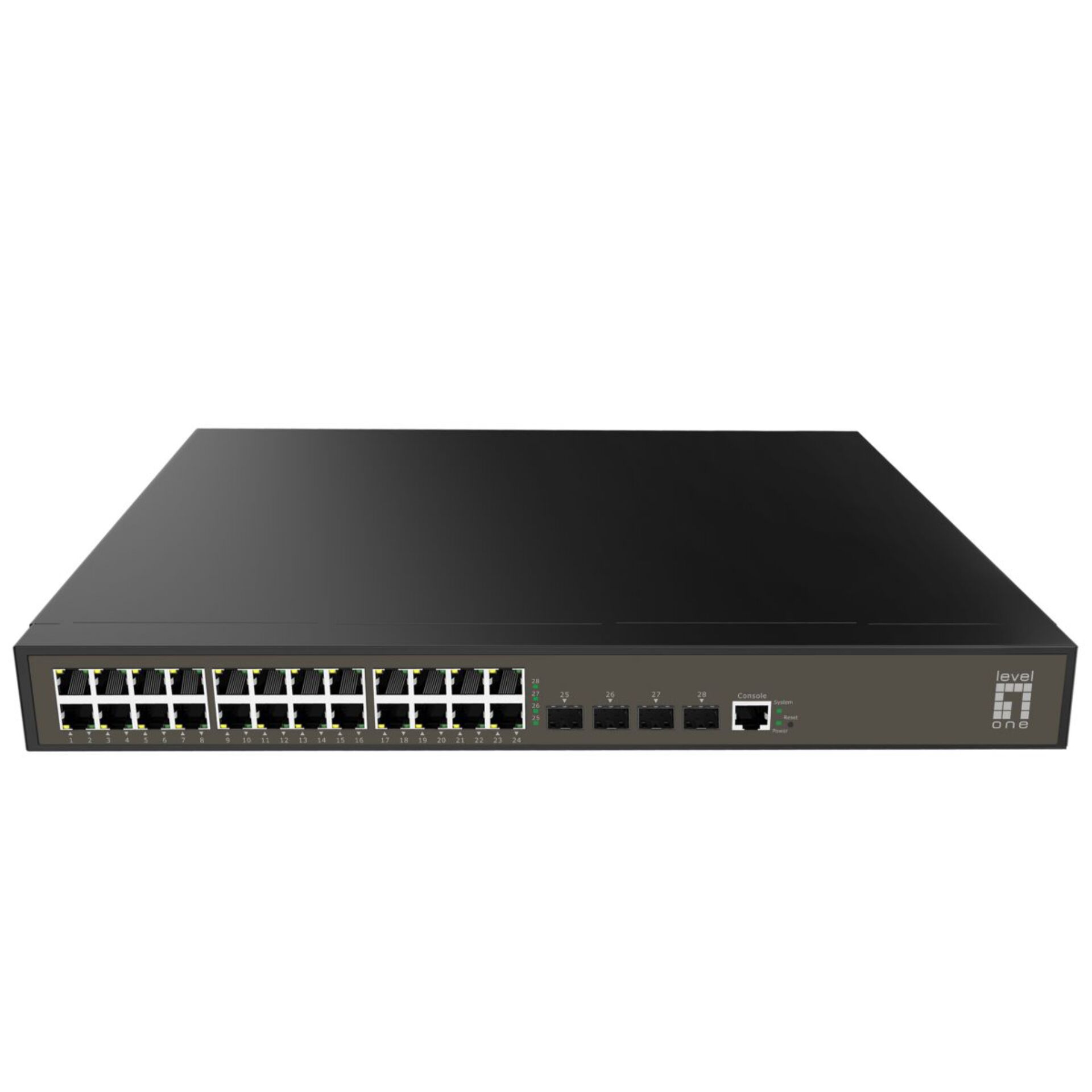 LevelOne GEL 2871 Netzwerk Switch Managed L2  Gigabit Ethernet  10 100 1000  1U Schwarz Switches
