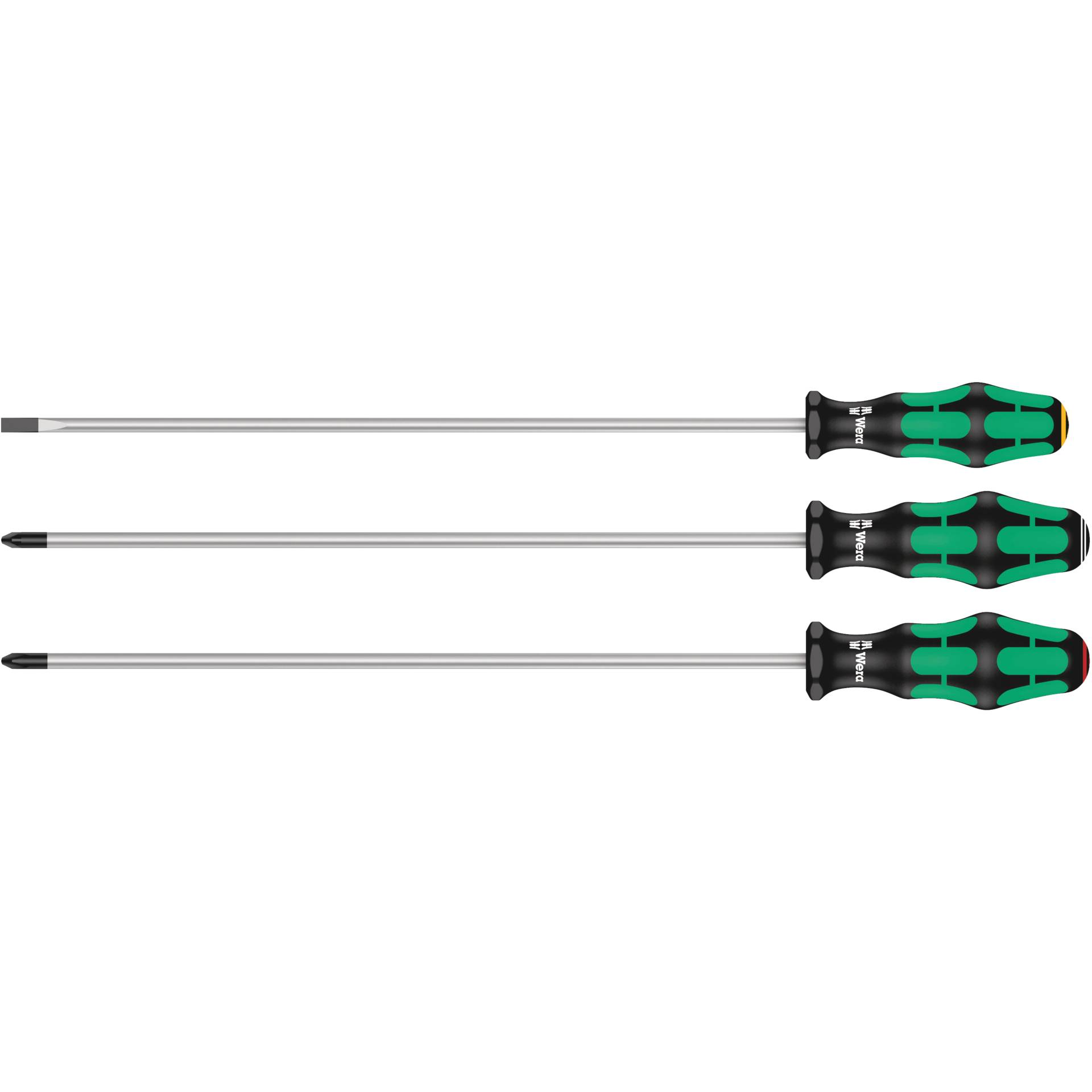 Wera 335 350 355 3 Schraubendr   Set Kraftform Plus 300mm Klingen Schraubendreher & Zangen