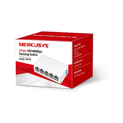 TP Link Mercusys MS105 5 Port 10 100Mbps Desktop Switch Switches