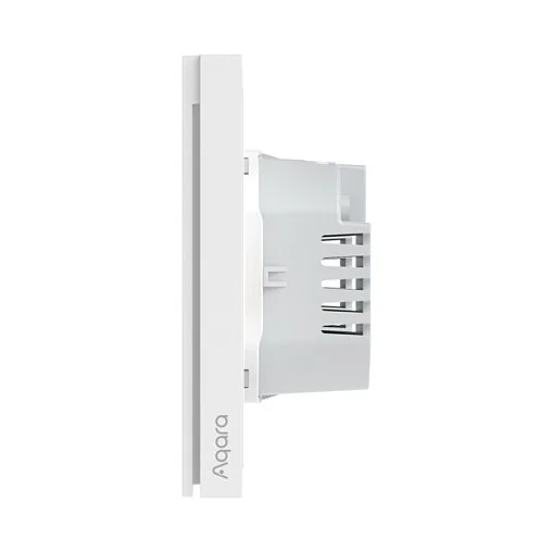 Aqara H1 EU Smart Wand Schalter Doppel   Zigbee   Weiss   Ohne Neutralleiter Steckdosen