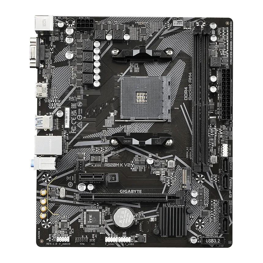 Gigabyte AM4 A520M K V2 mATX D4 PC-Zubehoer