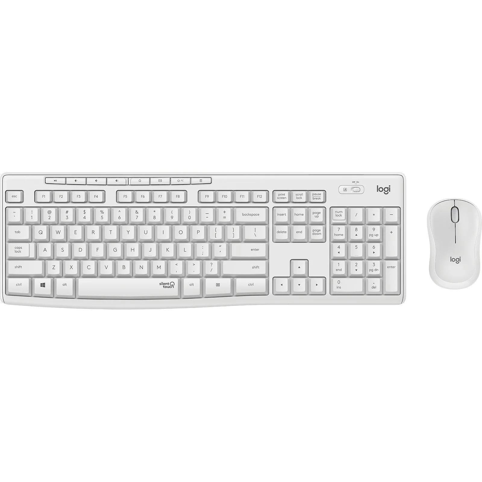 Logitech MK295 Silent wireless Combo white QWERTZ DE Tastaturen & Maeuse