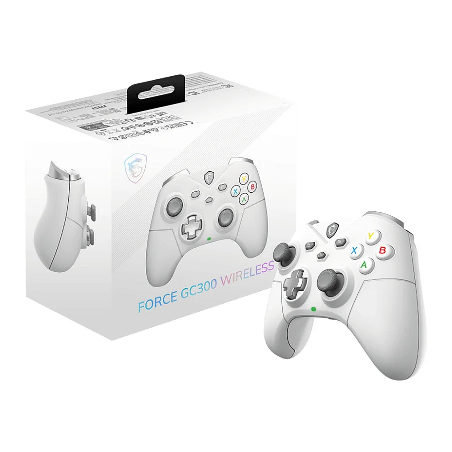 MSI FORCE GC300 WIRELESS WHITE Weiss USB 2 0 Gamepad Analog PC Zubehoer Gaming