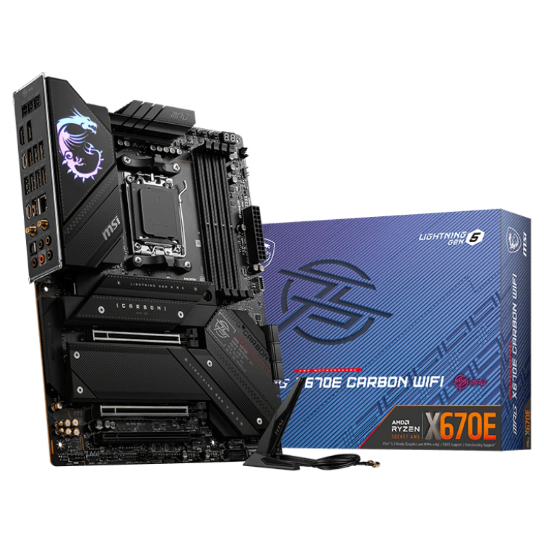MSI MPG X670E CARBON WIFI Motherboard AMD X670 Sockel AM5 ATX PC-Zubehoer