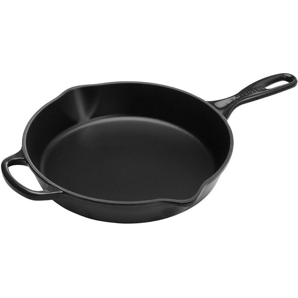 Le Creuset Brat und Servierpfanne hoch Signature  26 cm  schwarz Pfannen & Toepfe