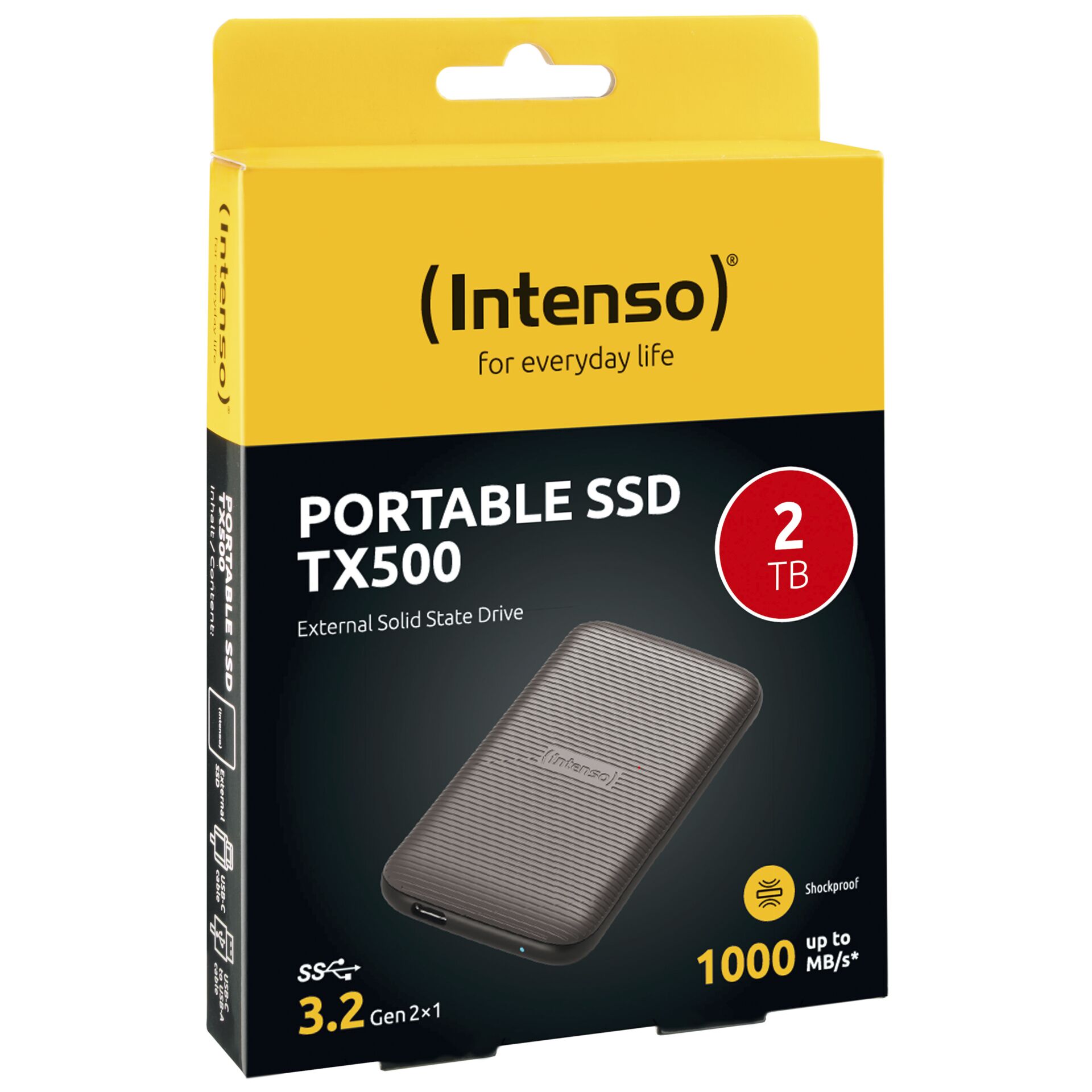 Intenso externe SSD TX500 2TB USB 3 2 Gen 2x1 braun Speichermedien