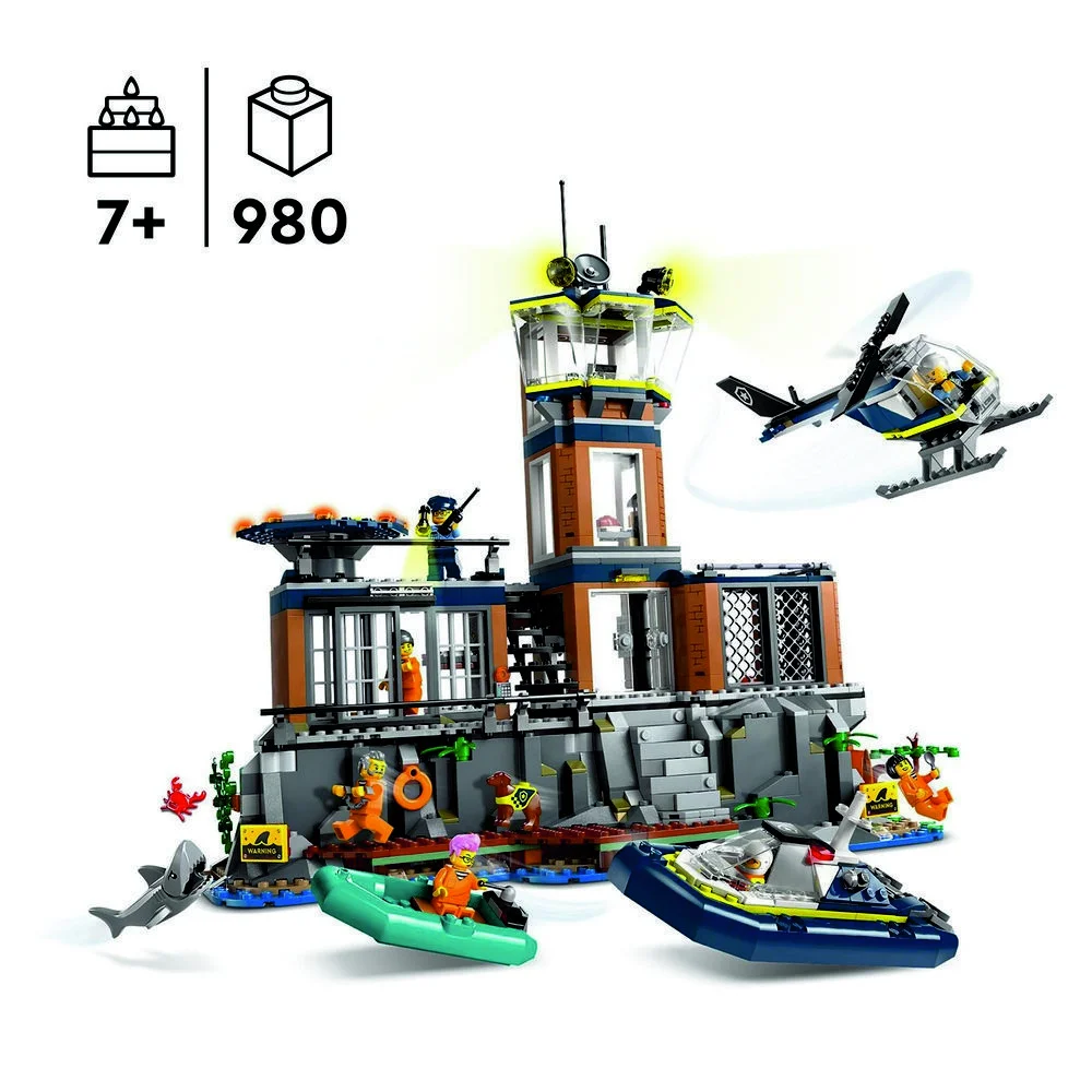 LEGO Bauspielzeug Polizeistation auf der Gefaengnisinsel City Spielwaren