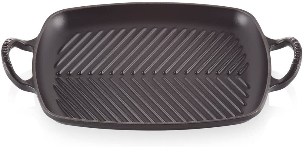 Le Creuset Grillplatte Signature  rechteckig  30 cm  schwarz Pfannen & Toepfe