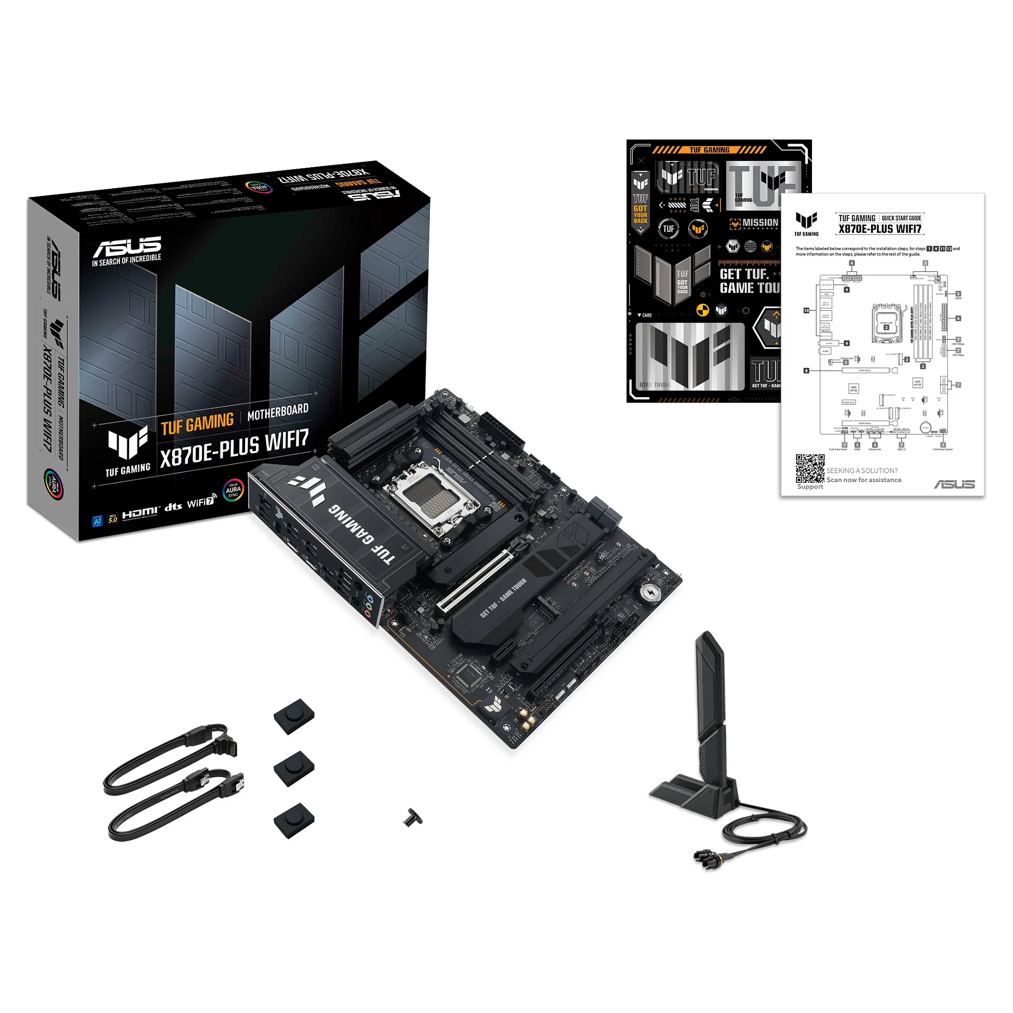 ASUS TUF GAMING X870E PLUS WIFI7 AMD X870E Sockel AM5 ATX PC-Komponenten