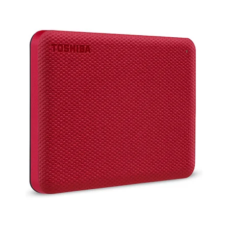 Toshiba Storage Canvio Advance 1 TB  Externe Festplatte  rot  Micro USB B 3 2 Gen 1  5 Gbit s   Speichermedien
