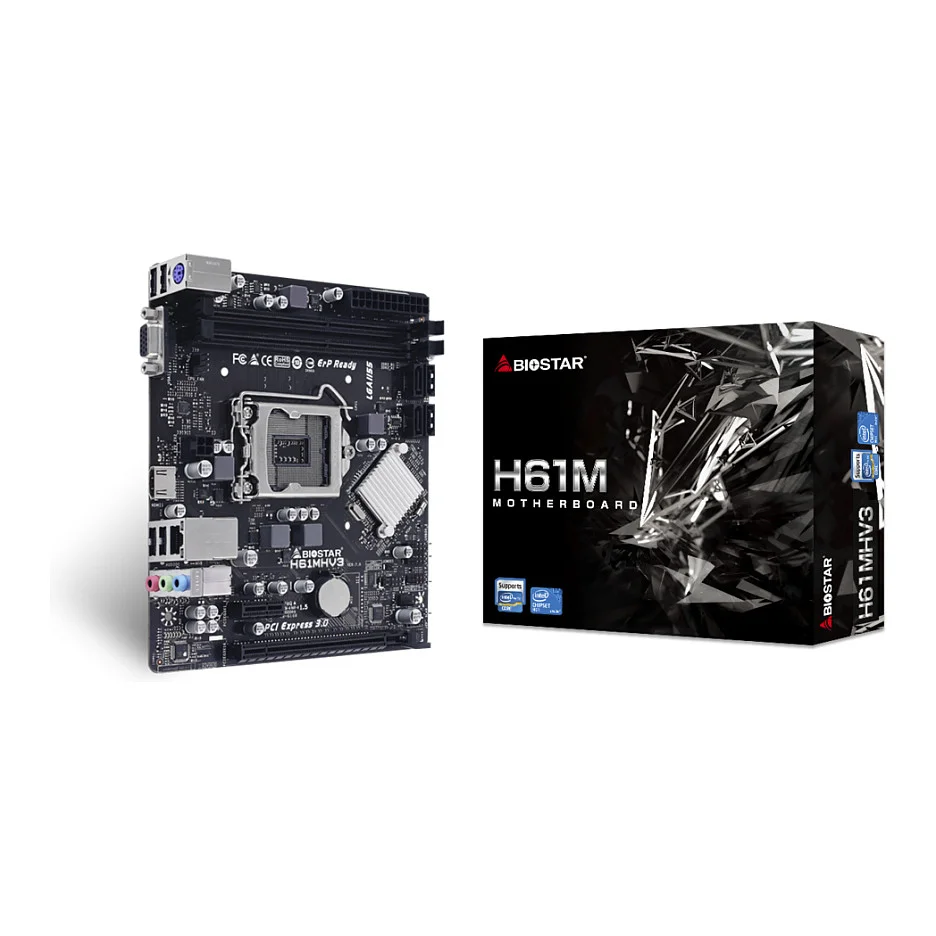 BIOSTAR H61MHV3  H61 S1155 mATX DDR3  PC-Zubehoer