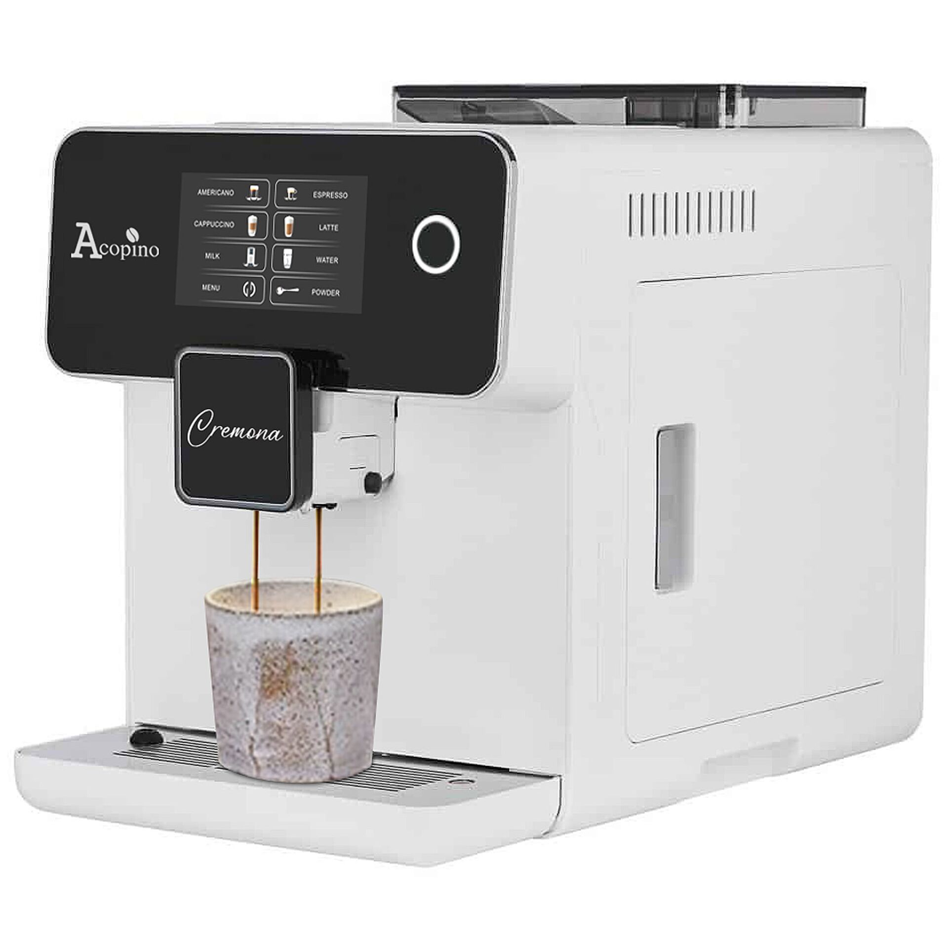 Acopino Cremona Weiss Kaffeevollautomaten Kaffeemaschinen