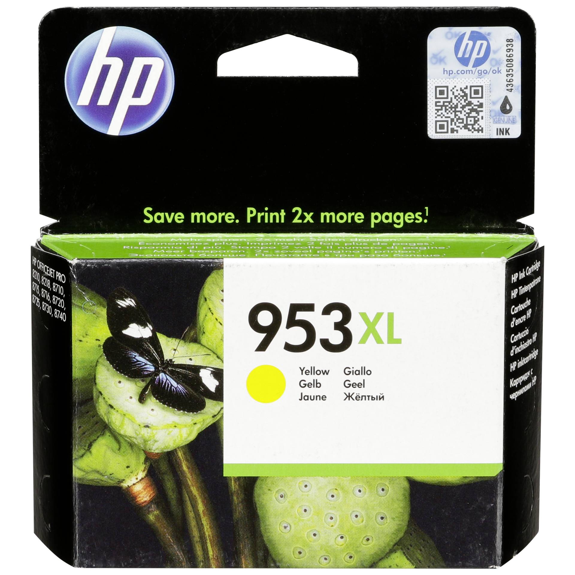 HP 953XL Gelb Original Tintenpatrone mit hoher Reichweite Drucker & Scanner
