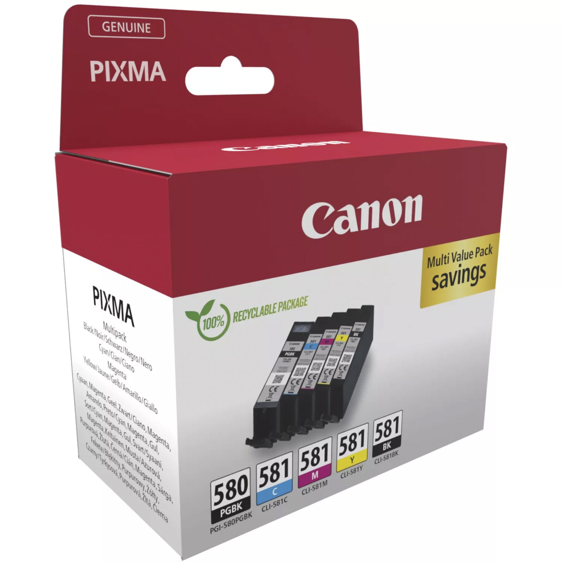 Canon PGI 580 CLI 581 PGBK C M Y BK Multipack Drucker & Scanner