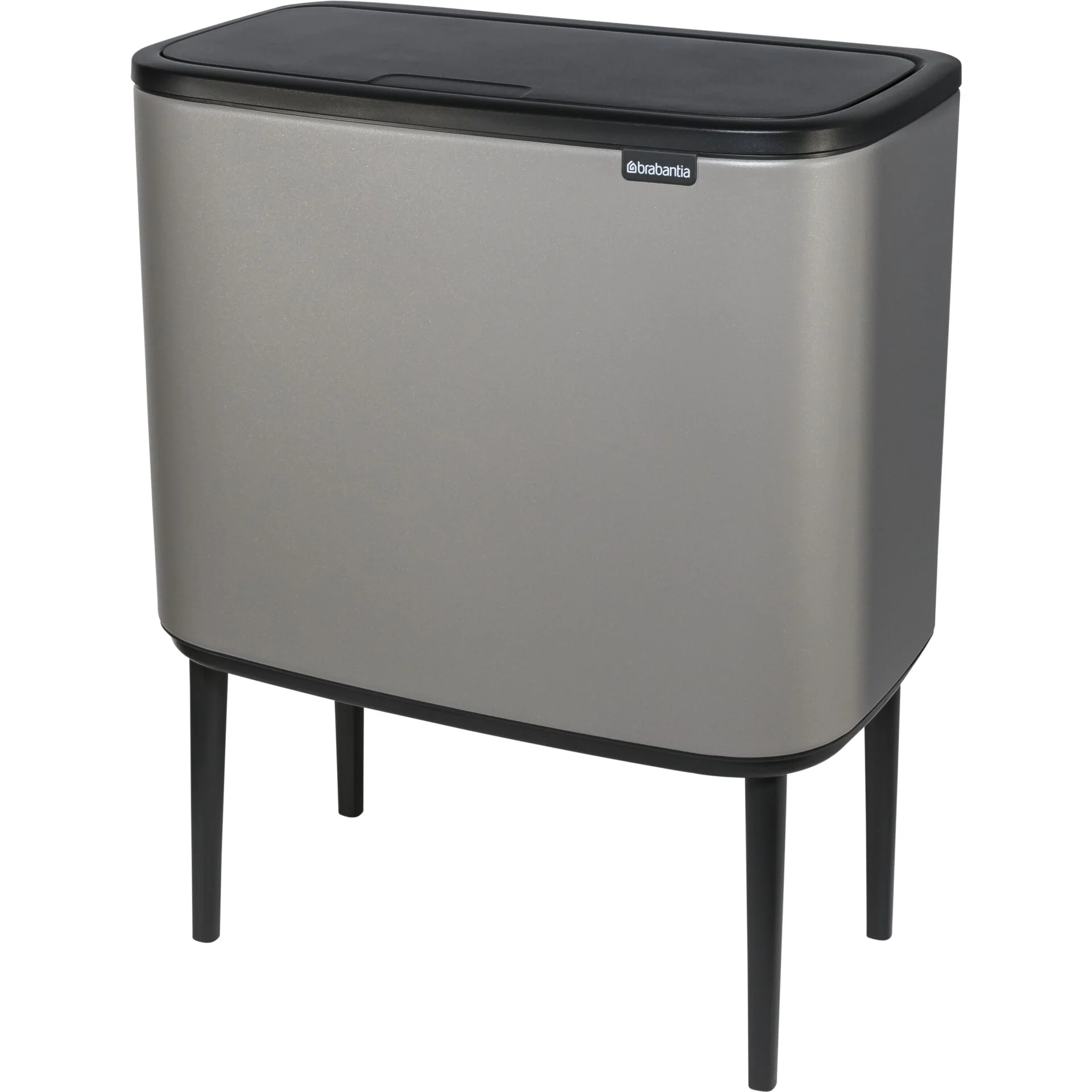 Brabantia Muelleimer Bo Touch Bin Mineral Concrete Grey 3 x 11 L