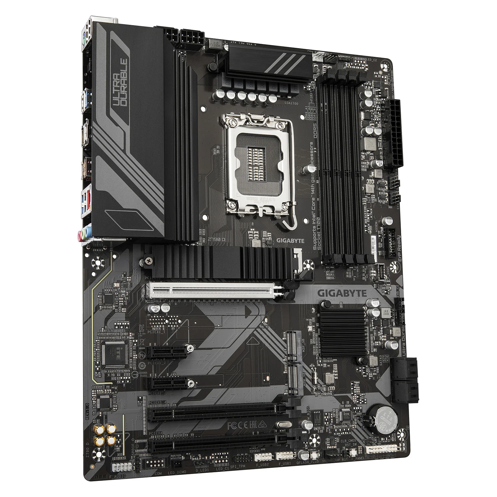 GIGABYTE Z790 D Motherboard   Unterstuetzt Intel Core 14  Generation CPUs  12 1 1 Phasen Digital VRM  bis zu 7600MHz DDR5  OC   3xPCIe 4 0 M 2  2 5GbE LAN  USB 3 2 Gen 2 PC-Komponenten