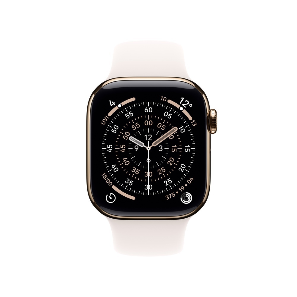 Apple Watch S11 Titan Gold Cellular 46mm  Sportarmband blassrosa  M L Smartwatches & Fitnesstracker