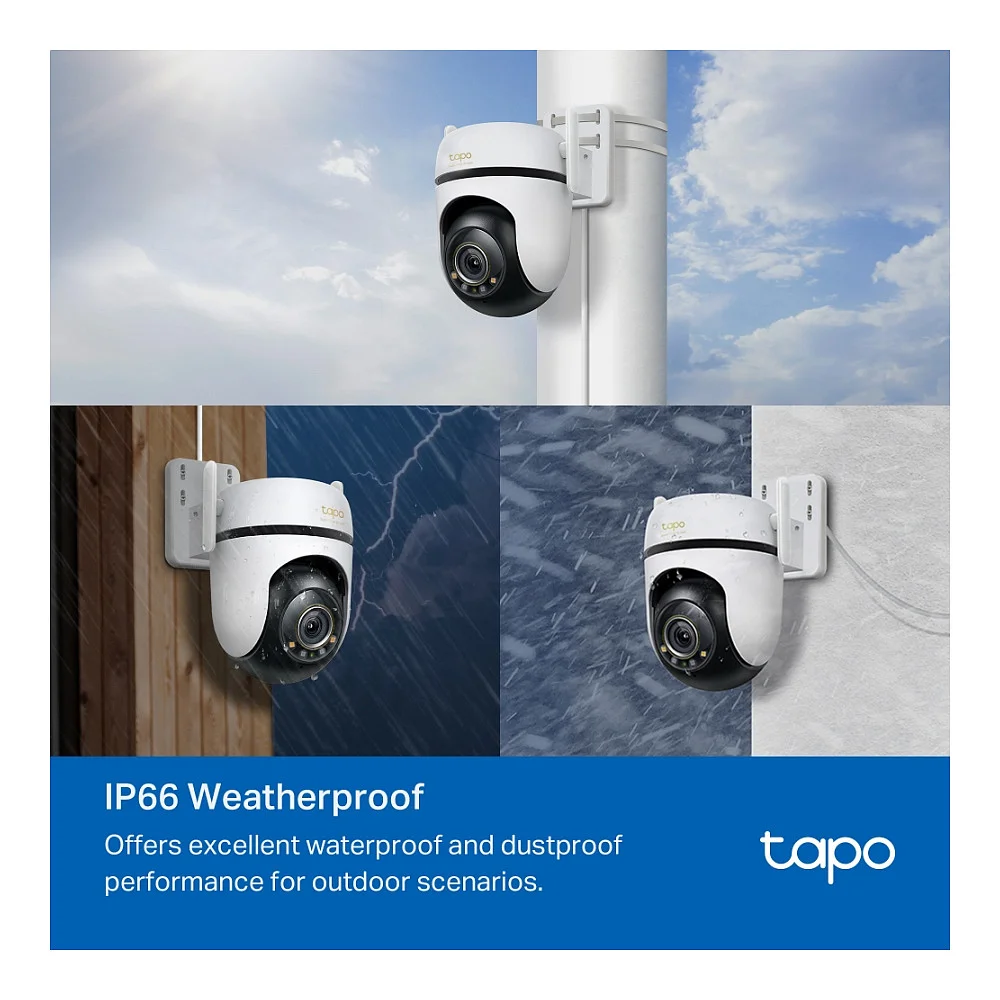 TP Link TAPO C530WS Sicherheitskamera Turret IP Sicherheitskamera Draussen 2880 x 1620 Pixel Wand Ueberwachungskameras