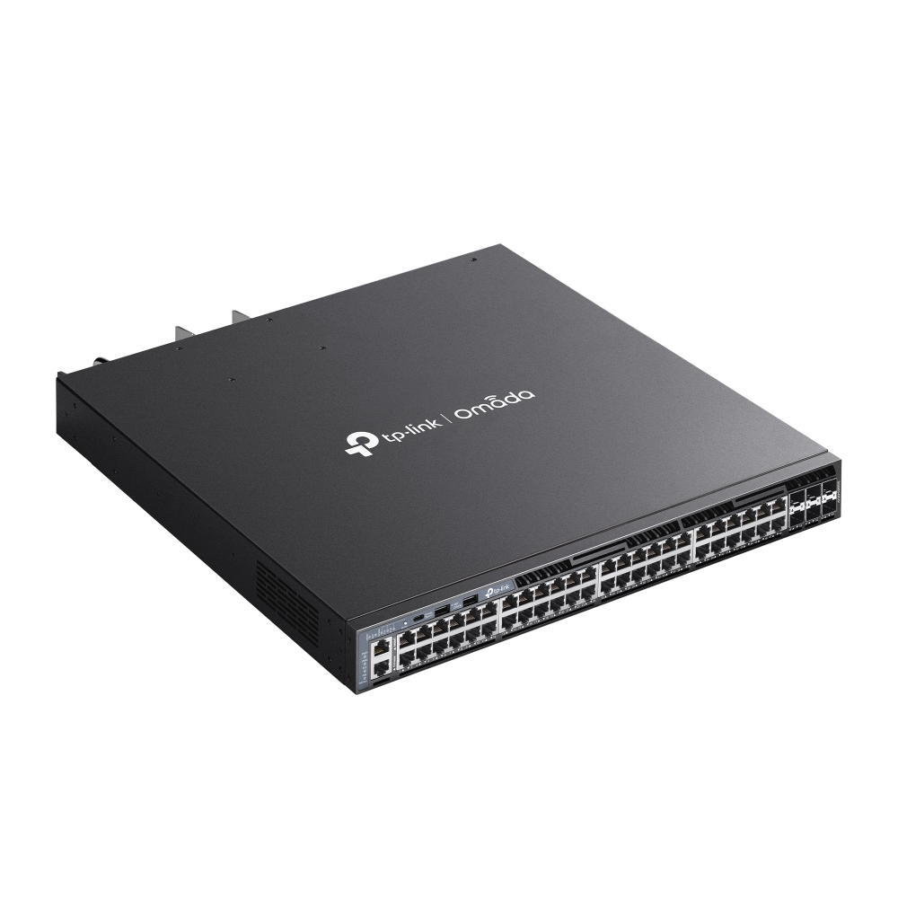 TP Link Omada SG6654XHP Netzwerk Switch Managed L3 Gigabit Ethernet  10 100 1000  Power over Ethernet  PoE  1U Schwarz Switches Netzwerk
