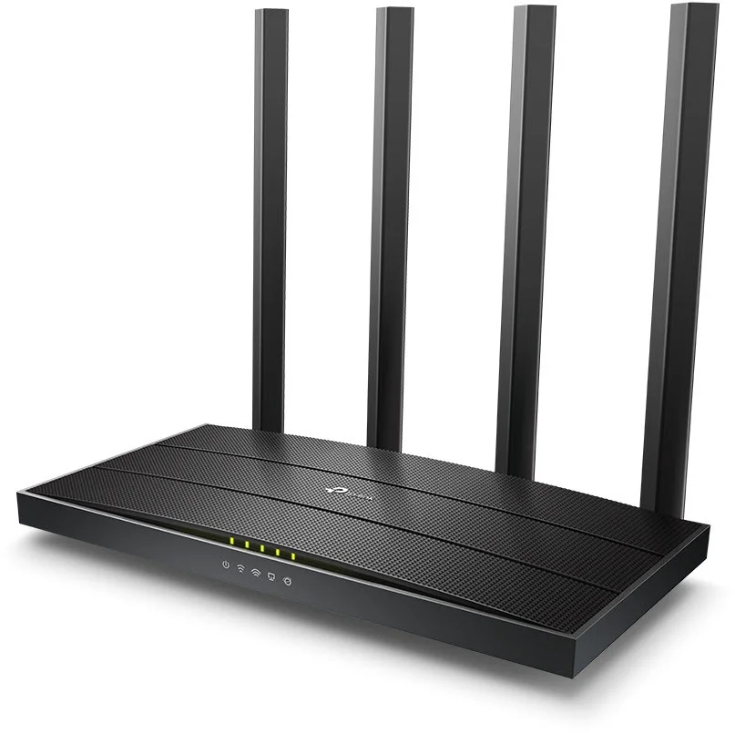 TP Link Archer C80 V1 Wireless Router AC1900 4 Port Dual Band Schwarz