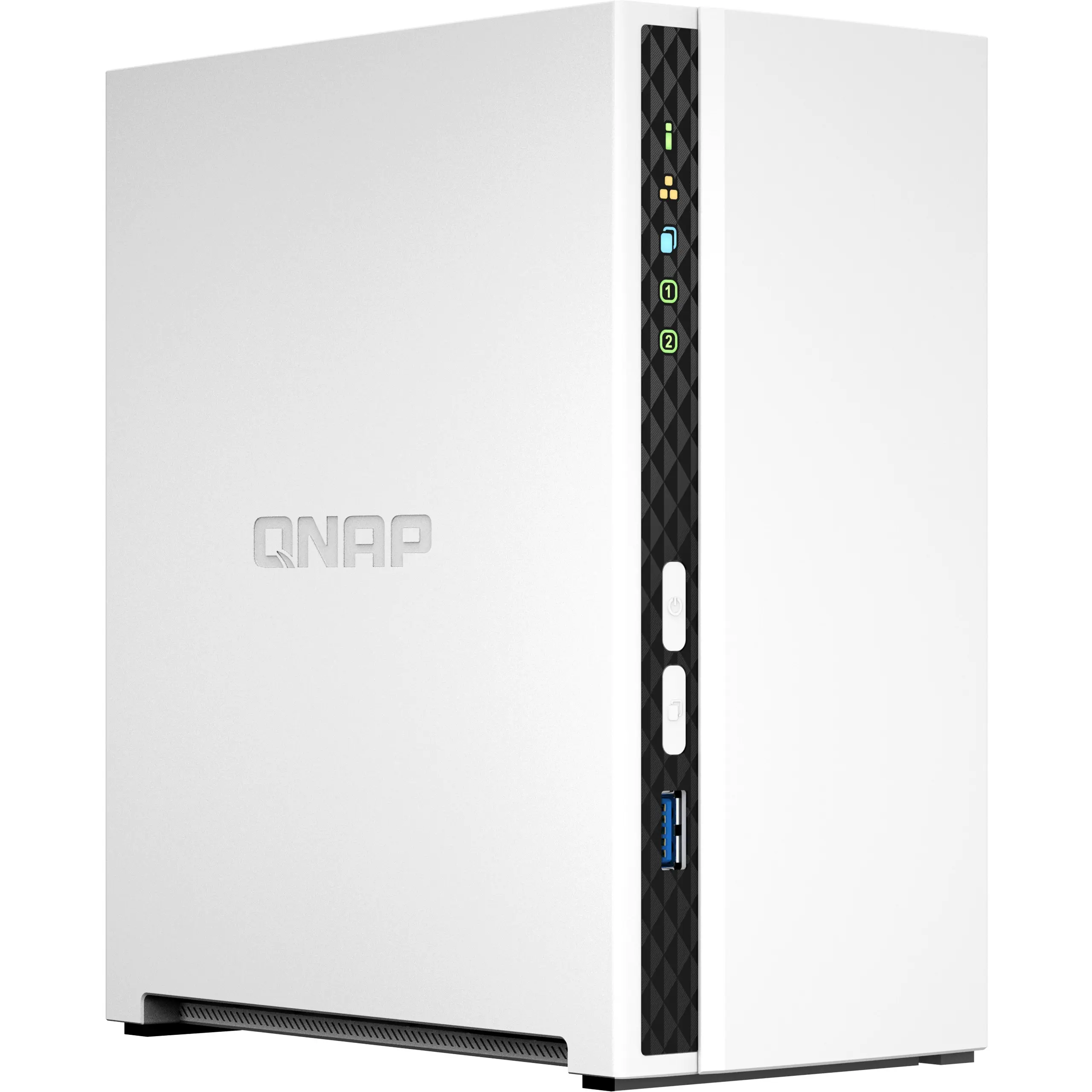 QNAP TS 233 NAS Tower 2GB ARM Cortex A55 QTS Weiss Speicherserver Speichermedien